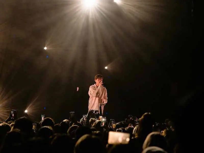 Performer on stage